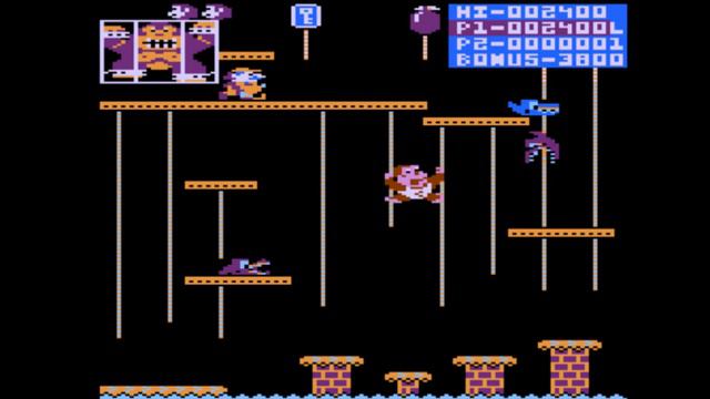 Donkey Kong Junior for the Atari 8-bit family смотреть онлайн