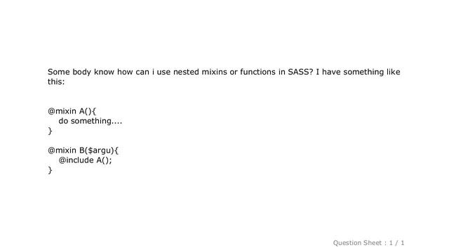 CSS : Nested mixins or functions in SASS смотреть онлайн