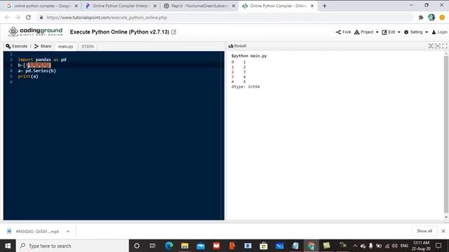 #PYTHON PANDAS PART- 5 !! #SERIES PROGRAMMING смотреть онлайн