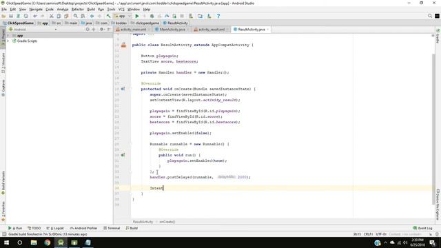 Create a simple Click Speed Game - Part 3 - Android Studio Tutorial смотреть онлайн