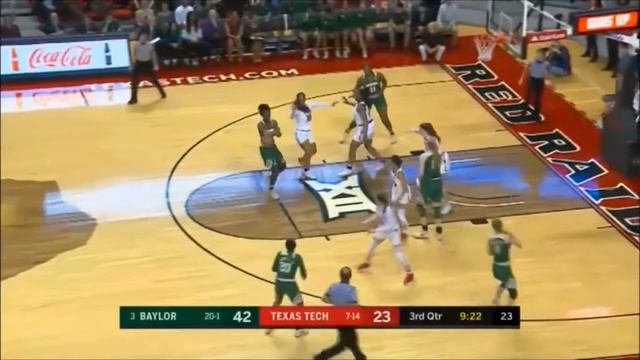 Kristy Wallace of Baylor Lady Bears @ Texas Tech Highlights смотреть онлайн