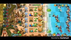 Растения Против Зомби 2 пляж большой волны, 12 уровень. Plants vs Zombies 2