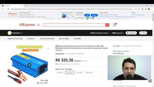 Inversor Lvyuan 4000watts e 8000wats de Pico DIRETO do Brasil! Inversor de Onda Senoidal Pura смотреть онлайн