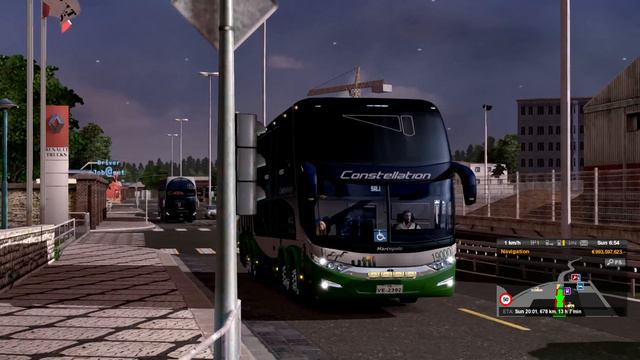 Euro Truck Simulator 2 Bus Trip To Patras With Marcopolo Paradiso G7 1800 DD P1