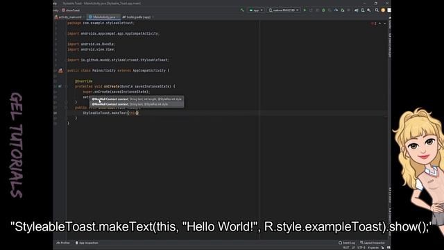 STYLEABLE TOAST LIBRARY | ANDROID STUDIO смотреть онлайн