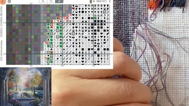 Cross Stitch: Stitch With Me #109 (with Talking)