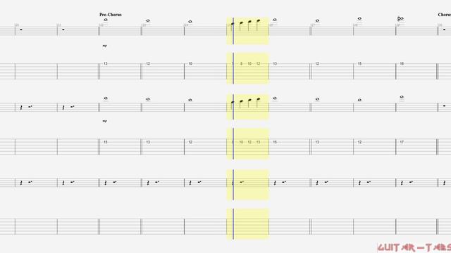 Avenged Sevenfold Tabs - Buried Alive (lead)