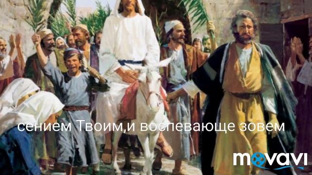 Тропарь Входа Господня в Иерусалим-глас4. смотреть онлайн