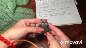 Ответ на комментарий: сколько петель на палантине, схема узора.