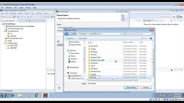 Creating A Java EE Dynamic Web Project In Eclipse IDE and Install Tomcat смотреть онлайн