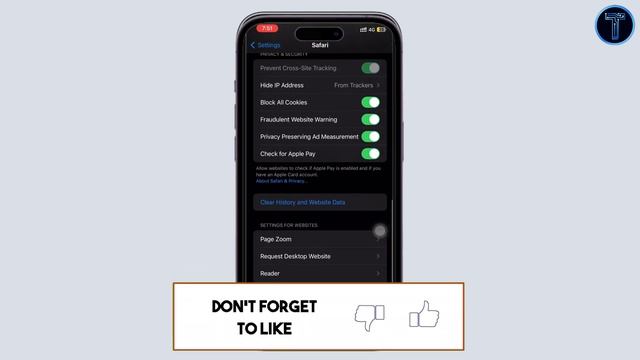 How to Block Cookies Delete history, cache, & cookies on iPhone Safari #BlockAllCookies #ClearCache смотреть онлайн