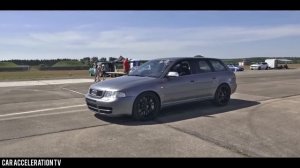 1400HP Audi S4 B5 2.7 Biturbo V6 Brutal Acceleration & Sound 0-300