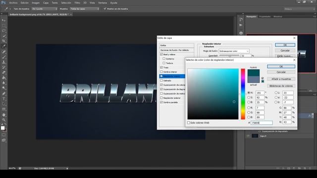 Crea un Efecto de Texto Brillante en Photoshop | Aprenda el Efecto de Texto en Photoshop cc смотреть онлайн