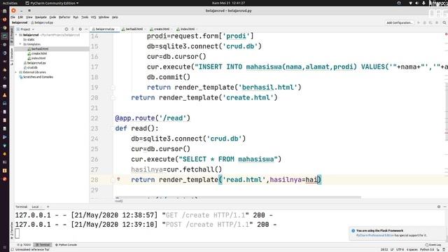 CRUD Database Pada Flask Python Untuk Pemula смотреть онлайн