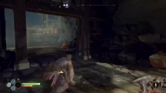 Прохождение God of War на харде. Часть 5 - бой с огненным элементалем смотреть онлайн