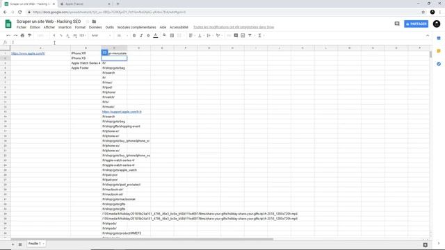 Comment SCRAPER un site Web avec GOOGLE SHEETS - Hacking SEO смотреть онлайн