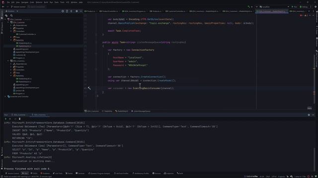 #8 - Publish and consume message from RabbitMq topic with C# .NET смотреть онлайн