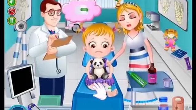 Бесплатные игры онлайн Baby Hazel Малышка Хейзел игра для детей, уход за малышом смотреть онлайн