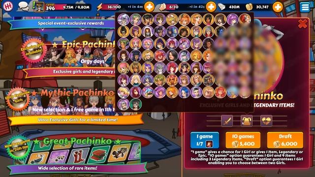 Hentai Heroes Pachinko X100 Gacha!