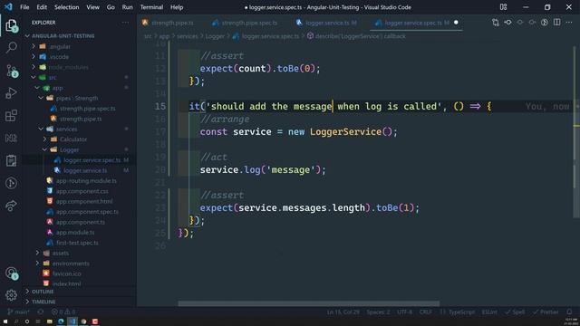 11. Writing Isolated Unit Test Cases for an Angular Service - Angular смотреть онлайн