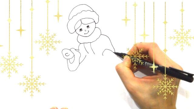 Snow Maiden. How To Draw The Granddaughter Of Santa
