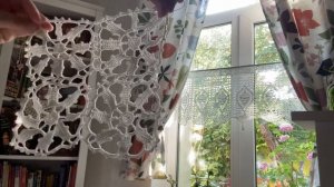 Ажурная Занавеска Схема Мотива связала крючком @nataliakotsar