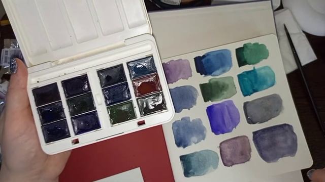 Обзор на акварель с грануляцией "Белые ночи" смотреть онлайн