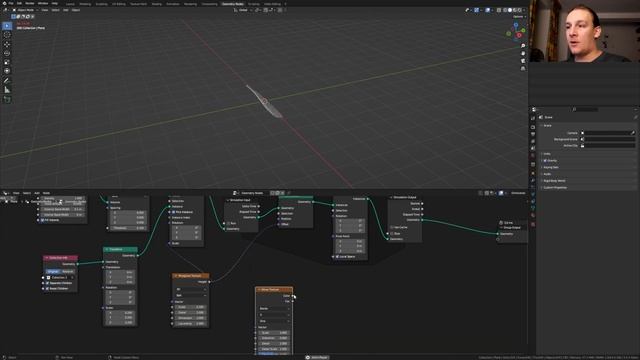 Create an abstract geometry nodes simulation in Blender | Blender tutorial смотреть онлайн