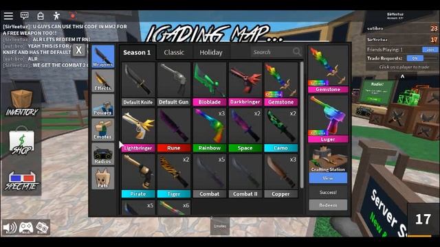 NEW WEAPON CODES IN MM2 TO REDEEM FREE WEAPONS! NEW GODLY CODE IN NEW ROBLOX MM2 UPDATE! смотреть онлайн