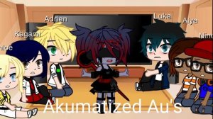 Mlb characters react to Marinette Au's//Gacha Club//GCMV//Little Lukanette