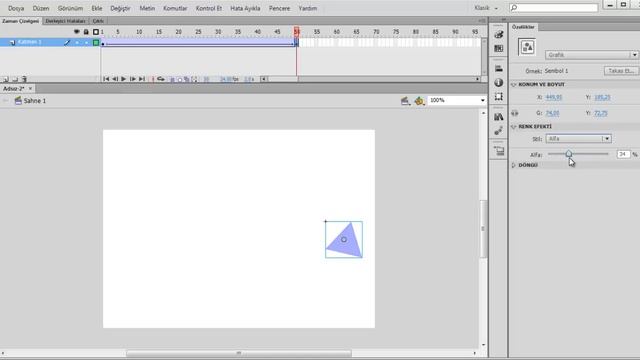 Adobe Flash Dersleri 11 - Classic Tween ile Animasyon Hazırlama смотреть онлайн