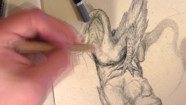 JABBERWOCK speed sketch (time lapsed drawing) смотреть онлайн