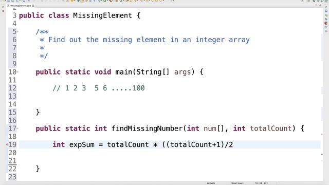 Java Interview Question: Find out the missing number in an integer array смотреть онлайн