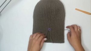 Как правильно сшить шапку с отворотом. Прячем шов.