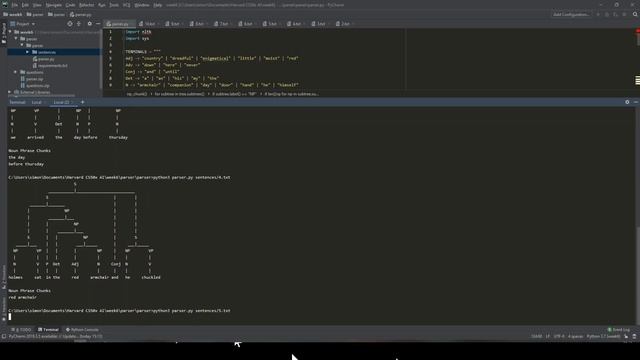 CS50 AI - Parser смотреть онлайн