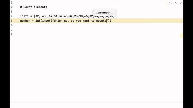 PYTHON: COUNT ELEMENT IN LIST смотреть онлайн