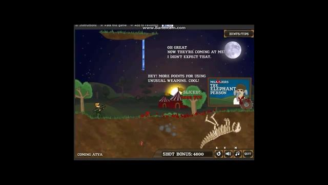 Flaming Zombooka 3: Carnival Walkthrough Levels 1 - 6 смотреть онлайн