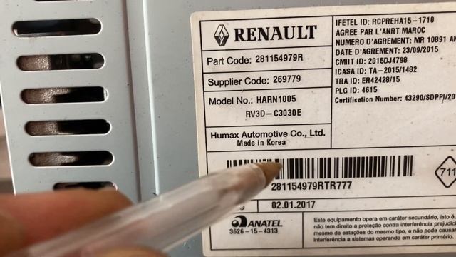 أسهل طريقة لي استخراج الكود داسيا رونو code radio dacia renault decodage смотреть онлайн