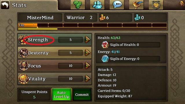 Celtic Heroes// Статы.