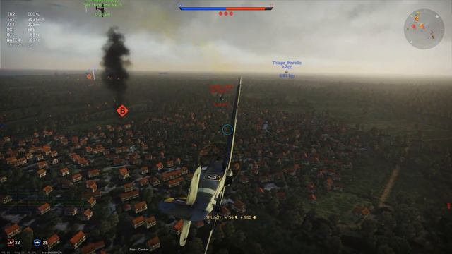 War Thunder Sea Hurricane Smoke Assault смотреть онлайн