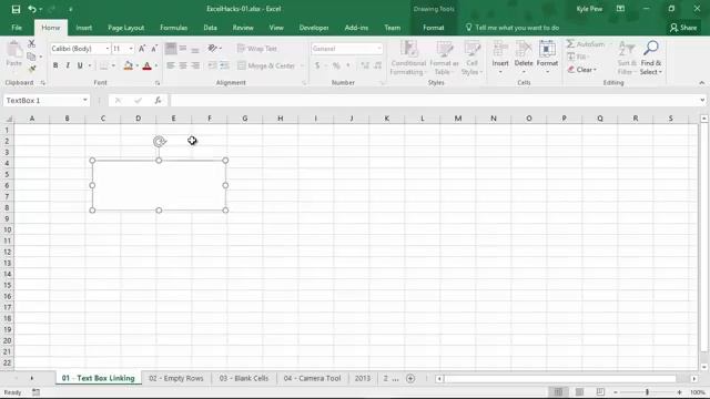 Microsoft Excel Hack #1 - Linking a Text Box to a Cell смотреть онлайн