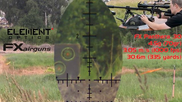 306 МЕТРОВ!!! FX Panthera  .30 на максималках полнотелыми пулями 4.5г и 5.7г