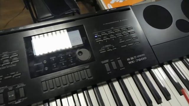 Casio wk-7600.Октавы, транспонирование. смотреть онлайн