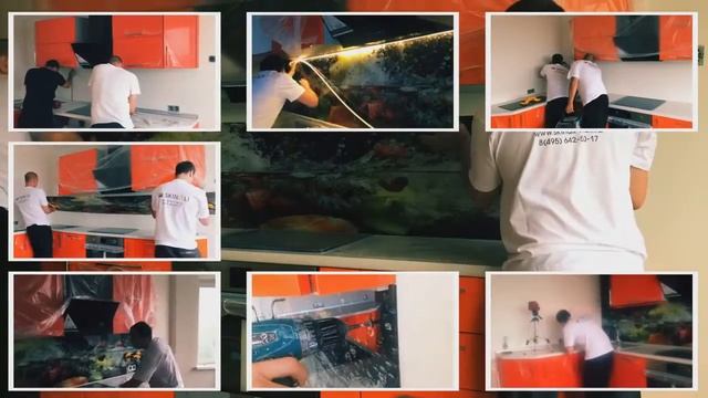 Замер и монтаж кухонного фартука [скинали] смотреть онлайн