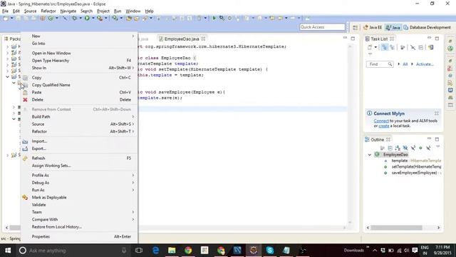 Insert Data Into MySQL using Hibernate and Spring Beanfactory in Eclipse смотреть онлайн