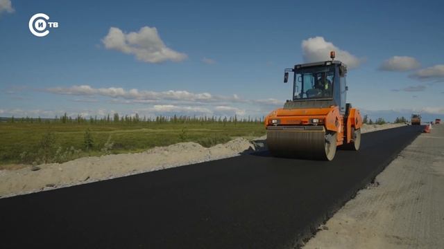 Ремонт дороги на участке Лабытнанги Харп смотреть онлайн