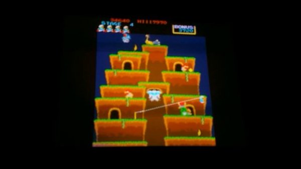 Roc N Rope arcade video game High Score tutorial 73530