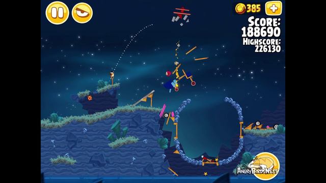 Angry Birds Seasons Invasion of the Egg Snatchers 1-9 Walkthrough 3 Star смотреть онлайн