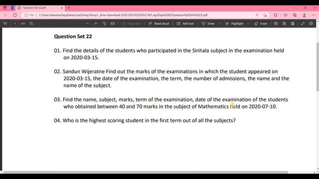 Data Base Task 22 | Use JOIN Keyword to Join Data Storage| 1st Year | Java Institute смотреть онлайн