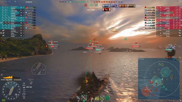 World of Warships- Top Tier as German Battleship (130k Damage) смотреть онлайн